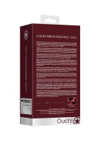 Ouch! - Luxury Breathable Ball Gag - Burgundy
