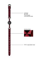 Ouch! - Luxury Breathable Ball Gag - Burgundy