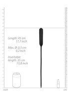 Silcone Vibrating Bullet Plug Extra Long - Urethral Sounding - B