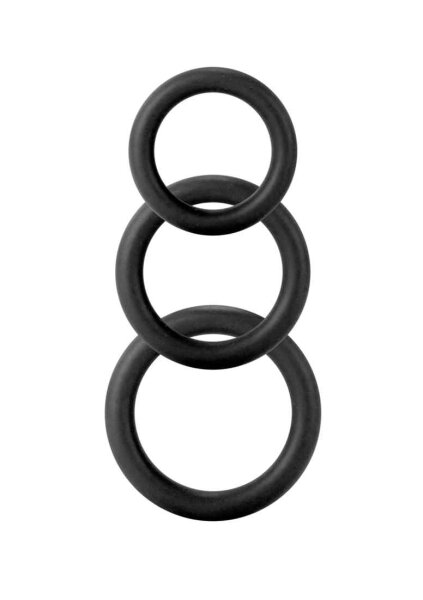 Twiddle Rings 3 Sizes Black
