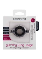 Gummy Ring Penisring Large Black
