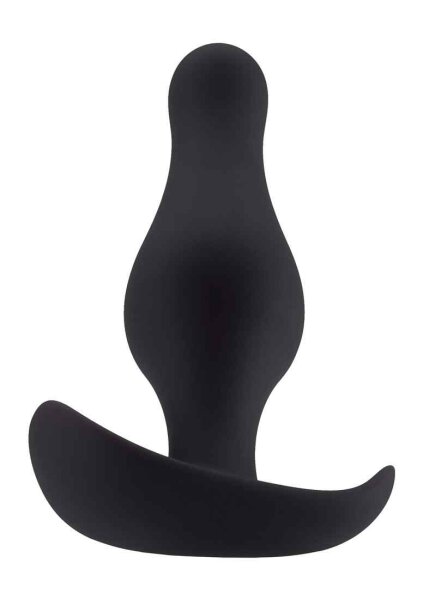 Butt Plug with Handle Medium Black 4,9 cm