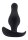 Butt Plug with Handle Medium Black 4,9 cm