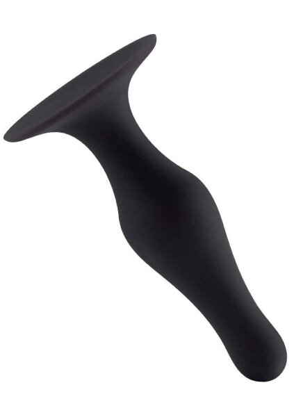 Butt Plug with Suction Cup Small Black
