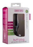 Butt Plug with Suction Cup Small Black