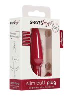 Slim Butt Plug Red 2,2 cm