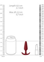 Slim Butt Plug Red 2,2 cm