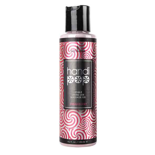 Sensuva - Handipop Hand Job Massage Gel Strawberry 125 ml