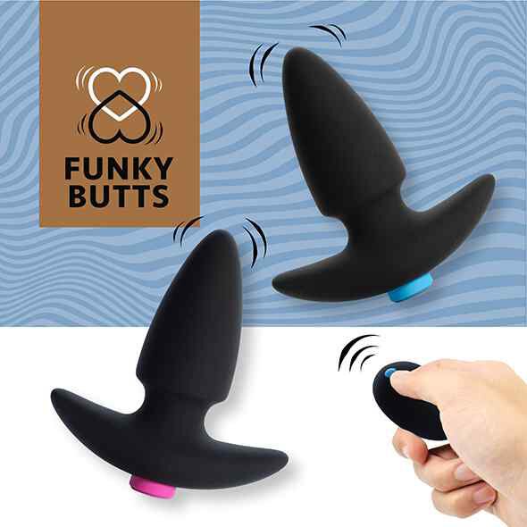 FeelzToys - FunkyButts Ferngesteuertes Butt Plug Set für Paare