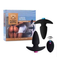 FeelzToys - FunkyButts Ferngesteuertes Butt Plug Set für Paare