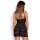 Obsessive  Alluria Chemise & Thong Black L/XL