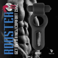 VelvOr Rooster Drake Double Ring Design Cock Ring with Vibrating Bullet