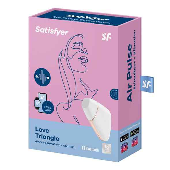 Satisfyer - Love Triangle Air Pulse Stimulator + Vibration White