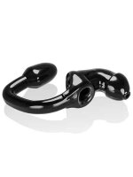 Oxballs TAILPIPE Cock Cage Anal Lock Black