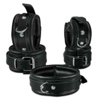 Leather Anklecuffs Black 5 cm