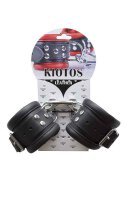 Leather Anklecuffs Black 6,5 cm