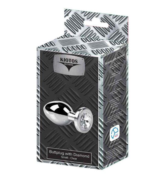 Kiotos Bizarre Buttplug with Diamond  Small Clear
