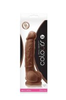 Colours Dual Density 5 Inch Dildo Brown