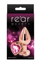 Rear Assets Rose Gold Heart M Pink 3,4 cm