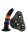 Pride Colourful Love Strap On Solid Dildo