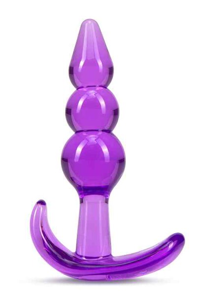 B Yours Triple Bead Anal Plug Purple