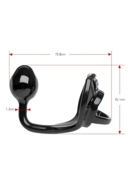 Armour Tug Lock Medium Plug Black