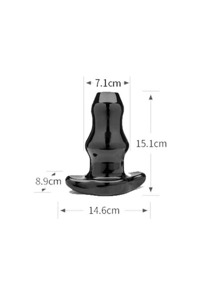 Double Tunnel Plug Large Black