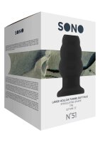 Sono Large Hollow Tunnel Butt Plug 5 Inch Black
