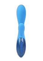 UltraZone Excite 6x Rabbit Style Silicone Vibe - Blue