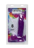 Crystal Jellies - Realistic Cock Balls - 8 Inch - Purple