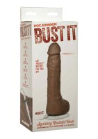 Squirting Realistic Cock - 1 oz. Nut Butter - Brown