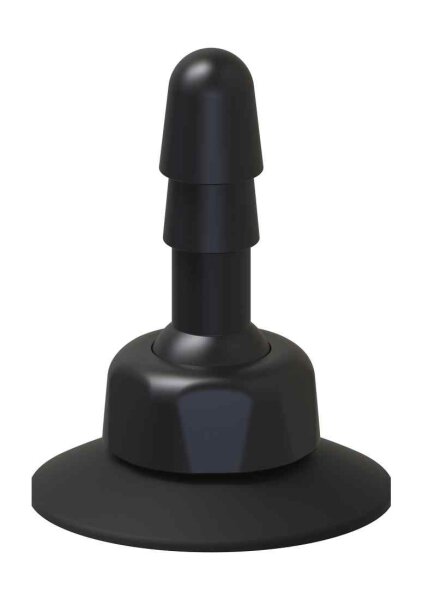 Deluxe 360° Swivel Suction Cup Plug - Black