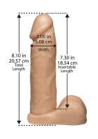 Realistic Cock - With Ultra Harness - 8 Inch