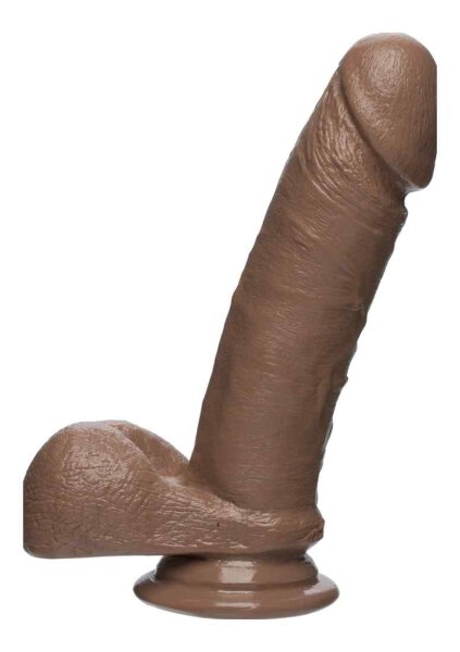 The D - Perfect D - With Balls Firmskyn - Caramel 18cm