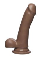 The D - Slim D - 6 Inch With Balls Firmskyn - Caramel