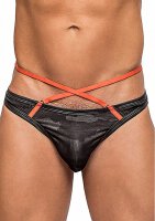 Sport Strap Thong - Black - L/XL