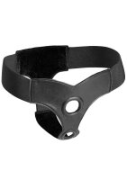 Crave Double Penetration Faux Leather Strap On