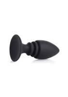 Male Harness with Silicone Anal Plug - Black