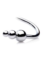 Beaded Anal Hook - Silver