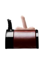 Saddle Deluxe Riding Sex Machine with Dual Attachments - Black