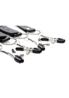 Spread Labia Spreader Straps with Clamps - Black