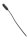 Master Series Cadence Extreme 12.5" Vibrating Silicone Urethral Sound - Black