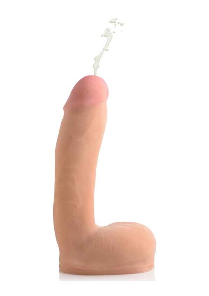 8" Dual Density Squirting Dildo - Light
