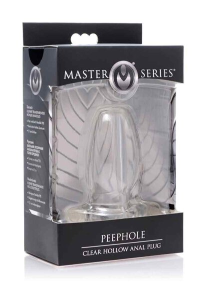 PeepHole Clear Hollow Anal Plug