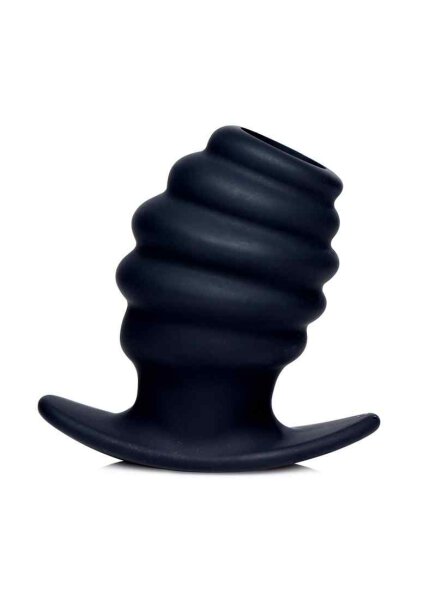 Hive Ass Tunnel Ribbed Hollow Anal Plug -  Small 4,5 cm
