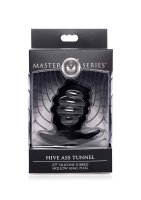 Hive Ass Tunnel Ribbed Hollow Anal Plug -  Small 4,5 cm