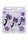 Violet Flower Gem Anal Plug Set - Silver