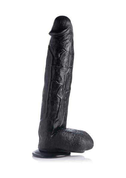 Raging Rhino 17 Inch Veiny Dildo - Black