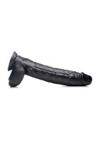 Raging Rhino 17 Inch Veiny Dildo - Black