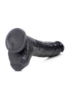 Raging Rhino 17 Inch Veiny Dildo - Black